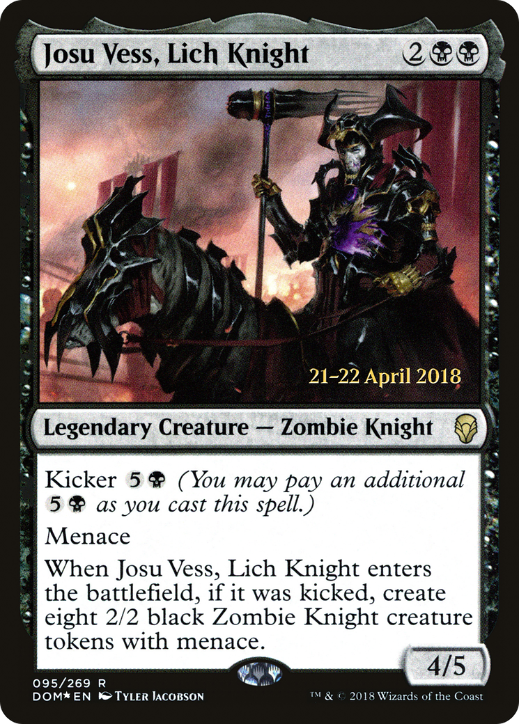 Josu Vess, Lich Knight (PDOM-95S) - Dominaria Promos Foil