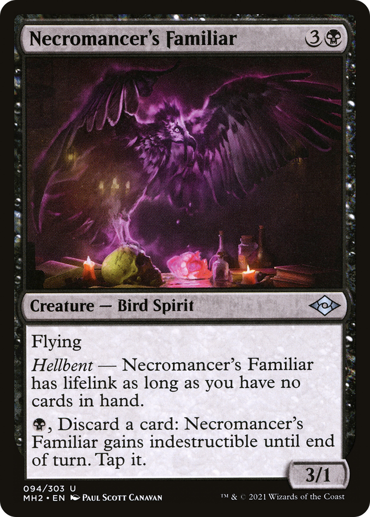 Necromancer's Familiar (MH2-094) - Modern Horizons 2 Foil