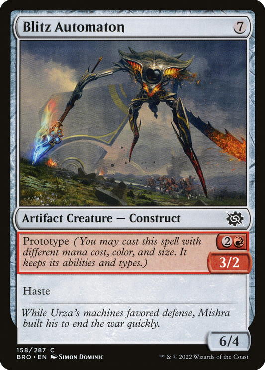 Blitz Automaton (BRO-158) - The Brothers' War Foil