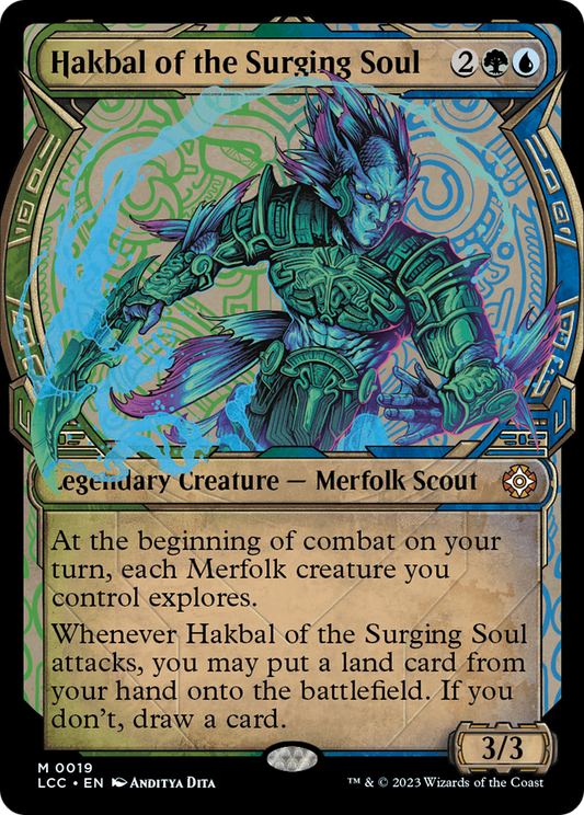 Hakbal of the Surging Soul (LCC-019) - The Lost Caverns of Ixalan Commander: (Showcase)