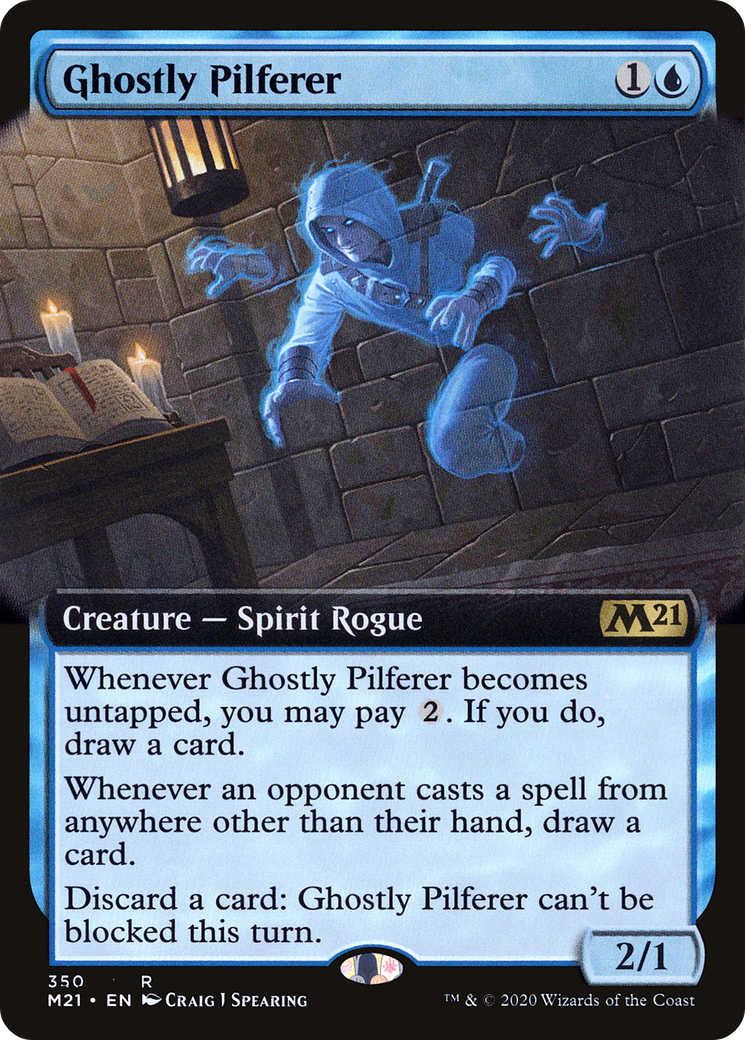 Ghostly Pilferer (M21-350) - Core Set 2021: (Extended Art)