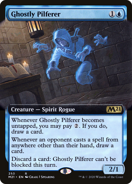 Ghostly Pilferer (M21-350) - Core Set 2021: (Extended Art)