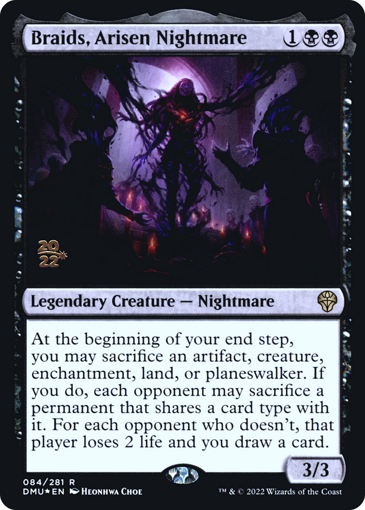 Braids, Arisen Nightmare (PDMU-84S) - Dominaria United Promos Foil