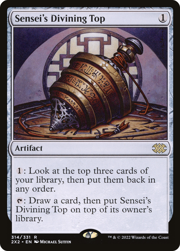 Sensei's Divining Top (2X2-314) - Double Masters 2022 Foil