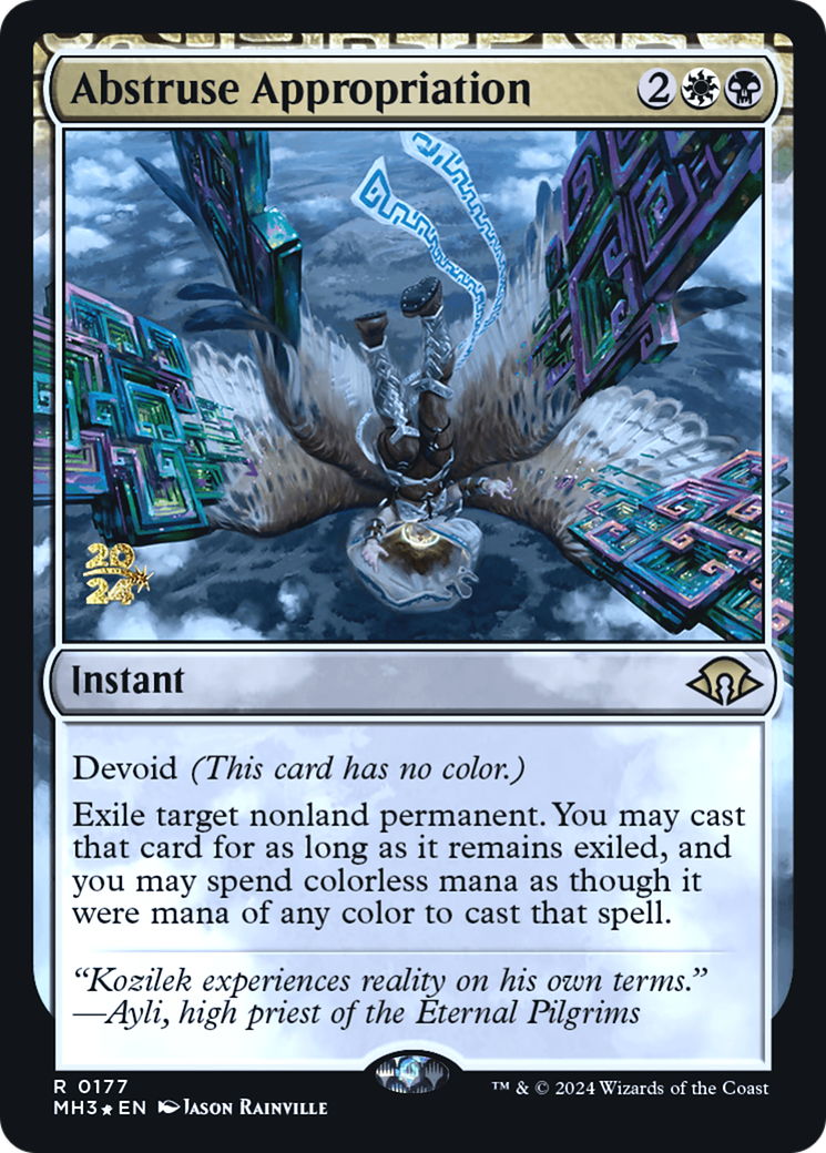 Abstruse Appropriation (PRE-177) - Modern Horizons 3 Promos: (devoid) (Prerelease) Foil