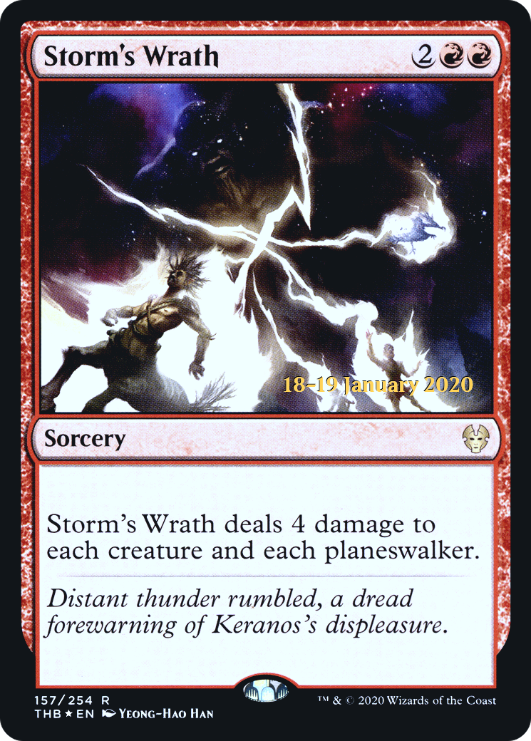 Storm's Wrath (PRE-157S) - Theros Beyond Death Promos (Prerelease) Foil
