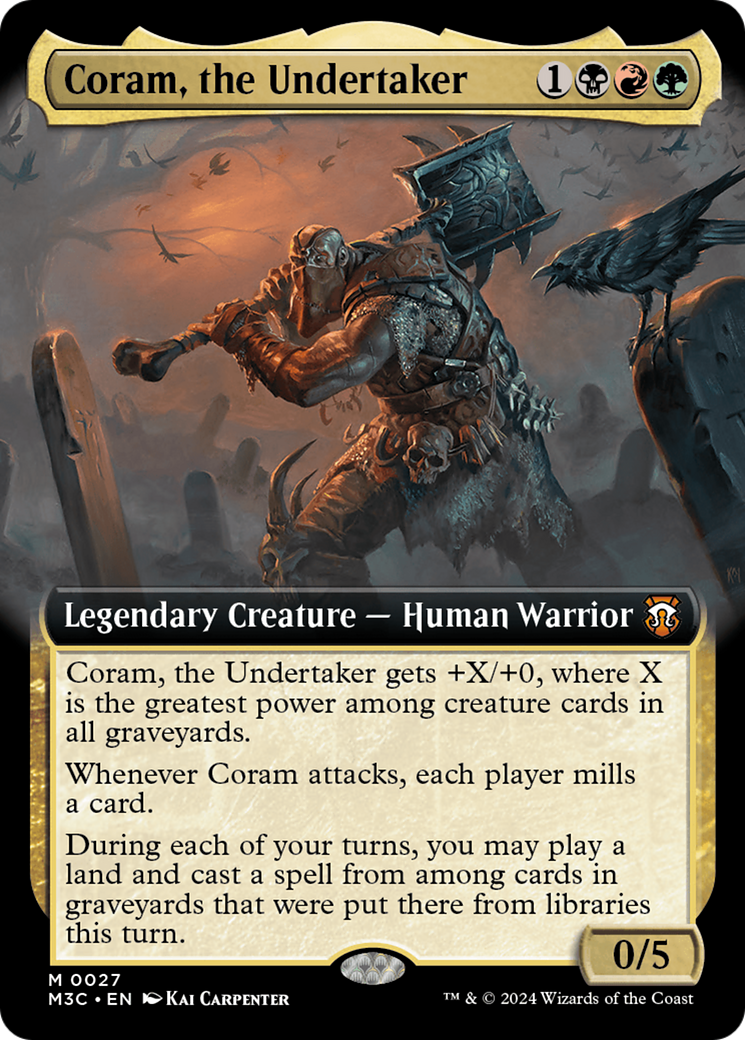 Coram, the Undertaker (M3C-027) - Modern Horizons 3 Commander: (Extended Art) Foil