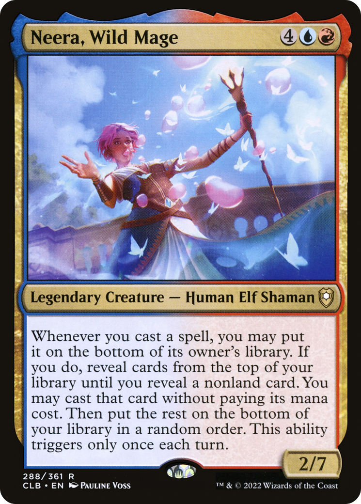 Neera, Wild Mage (CLB-288) - Commander Legends: Battle for Baldur's Gate Foil