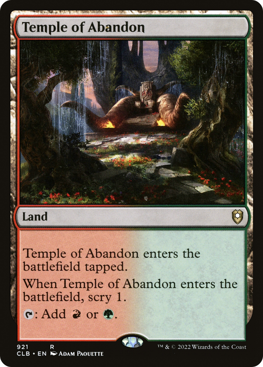 Temple of Abandon (CLB-921) - Commander Legends: Battle for Baldur's Gate