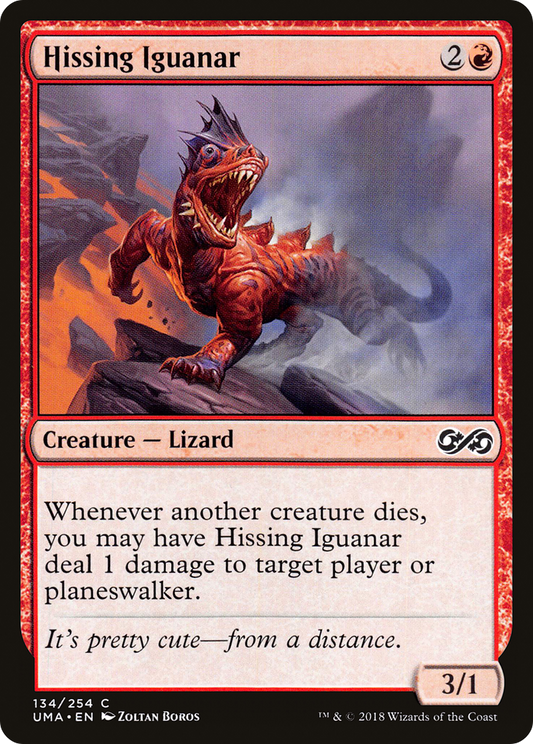 Hissing Iguanar (UMA-134) - Ultimate Masters Foil