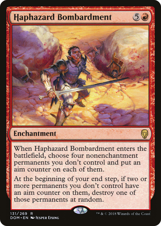 Haphazard Bombardment (DOM-131) - Dominaria Foil