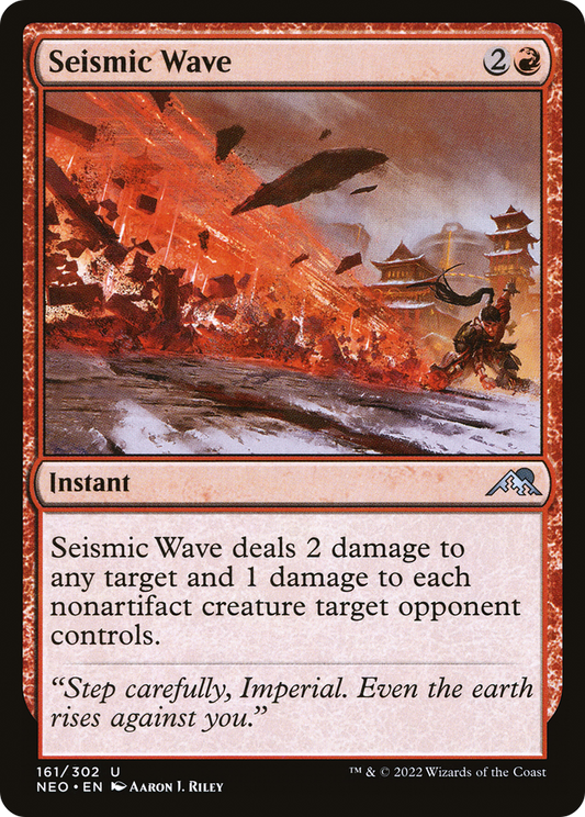 Seismic Wave (NEO-161) - Kamigawa: Neon Dynasty Foil