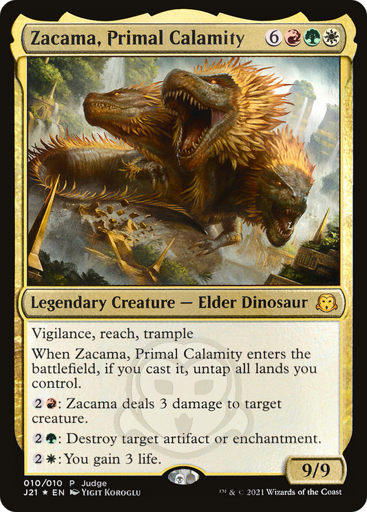 Zacama, Primal Calamity (PJ21-010) - Judge Gift Cards 2021 Foil