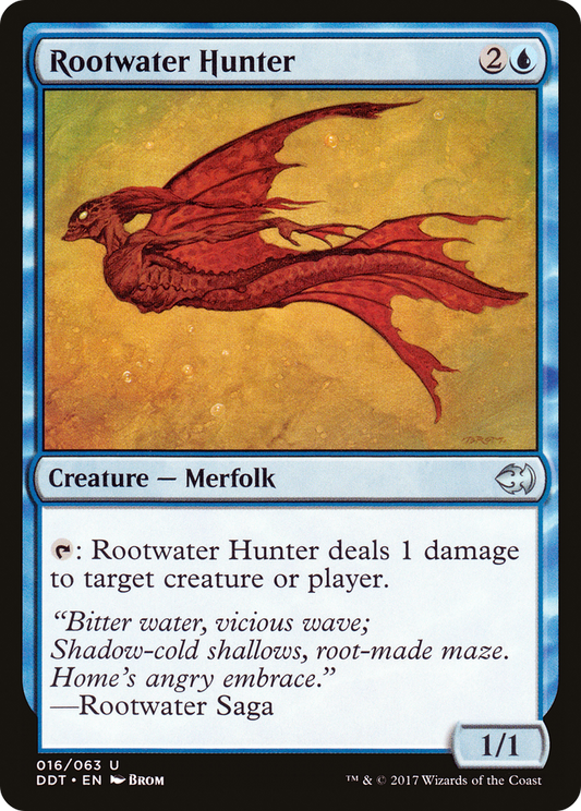 Rootwater Hunter (DDT-016) - Duel Decks: Merfolk vs. Goblins