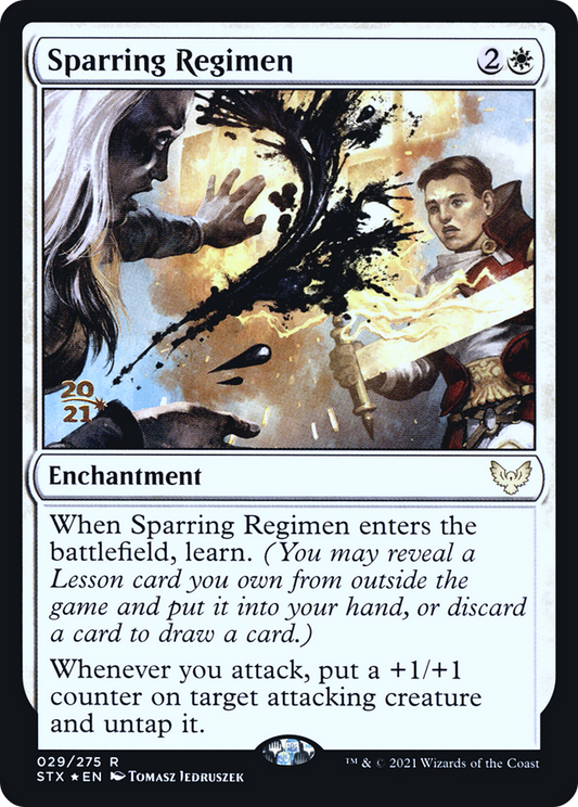 Sparring Regimen (PSTX-29S) - Strixhaven: School of Mages Promos Foil