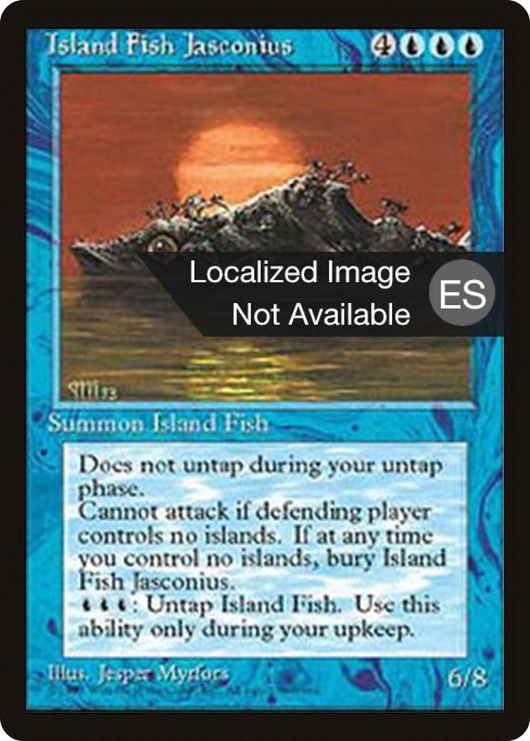 Island Fish Jasconius (4BB-078) - Fourth Edition Foreign Black Border