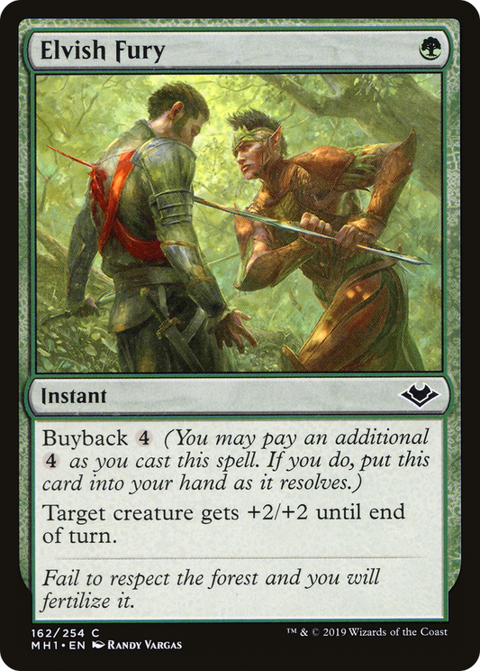 Elvish Fury (MH1-162) - Modern Horizons Foil