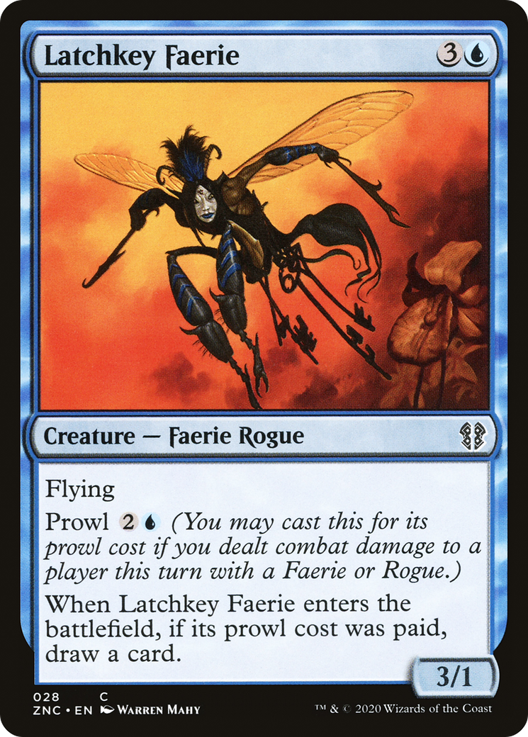 Latchkey Faerie (ZNC-028) - Zendikar Rising Commander