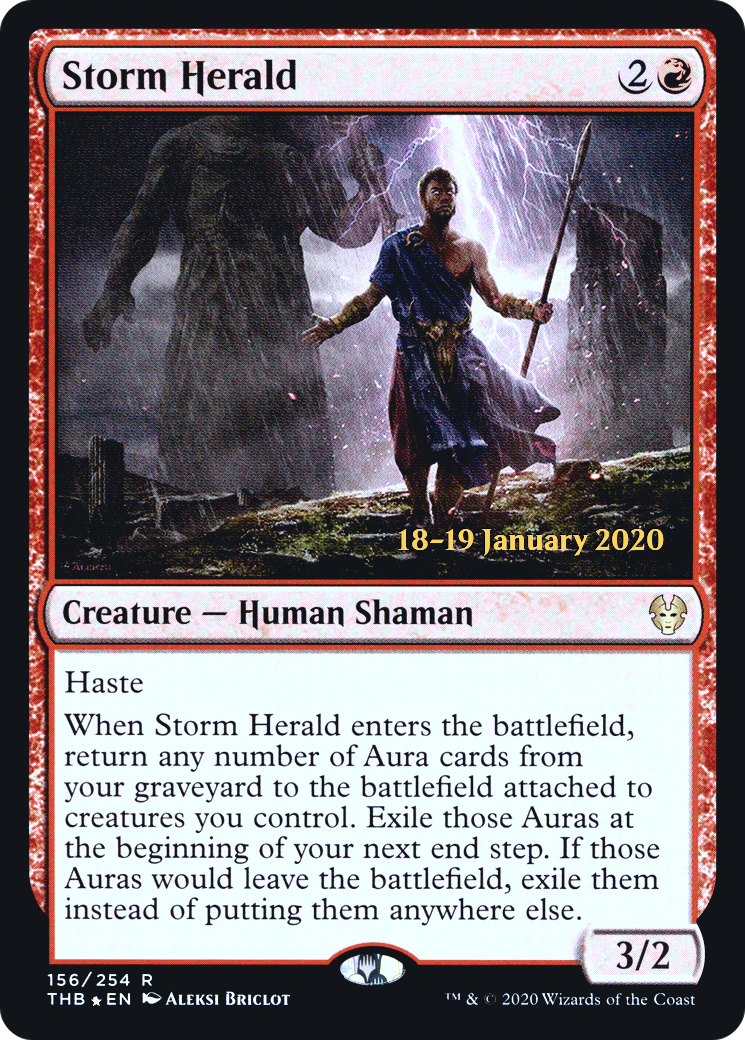 Storm Herald (PRE-156S) - Theros Beyond Death Promos (Prerelease) Foil