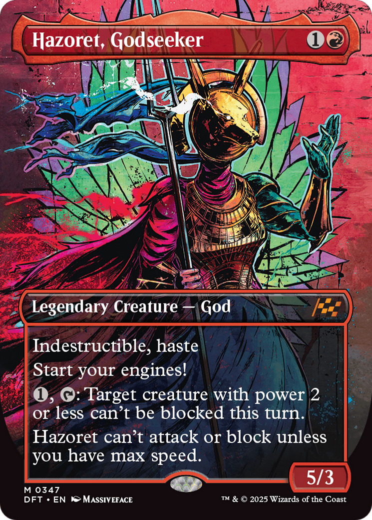 Hazoret, Godseeker (Borderless) (DFT-347) - Aetherdrift (Borderless)