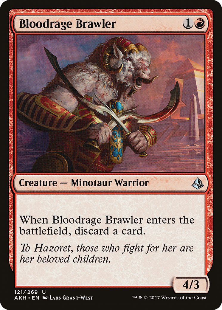 Bloodrage Brawler (AKH-121) - Amonkhet Foil