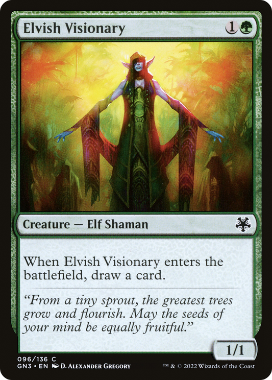 Elvish Visionary (GN3-096) - Game Night: Free-for-All