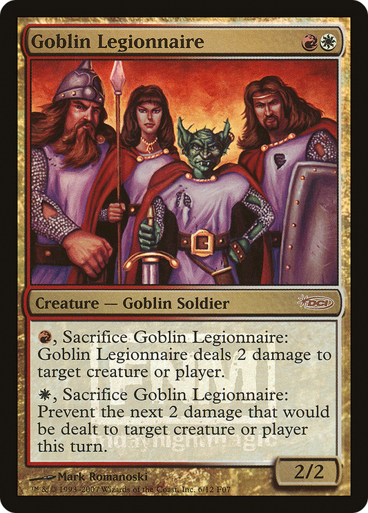 Goblin Legionnaire (F07-006) - Friday Night Magic 2007 Foil