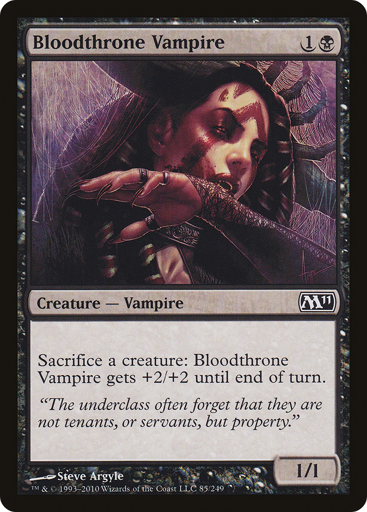 Bloodthrone Vampire (M11-085) - Magic 2011 Foil
