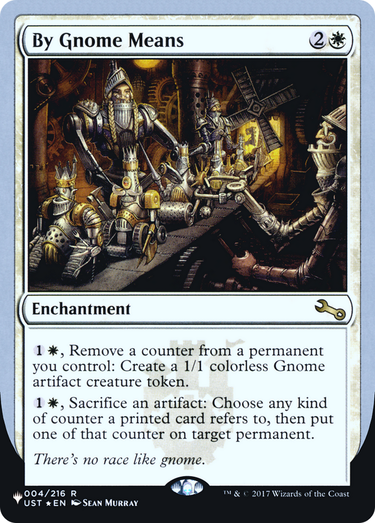 By Gnome Means (ULST-001) - The List (Unfinity Foil Edition) Foil