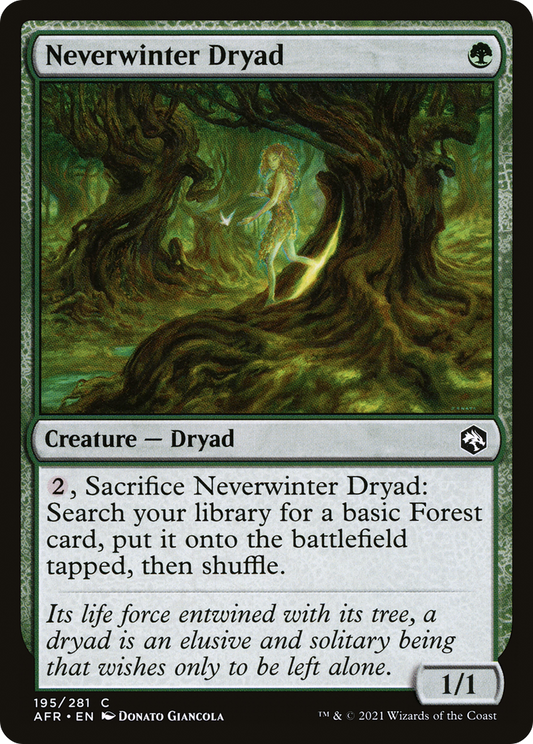 Neverwinter Dryad (AFR-195) - Adventures in the Forgotten Realms