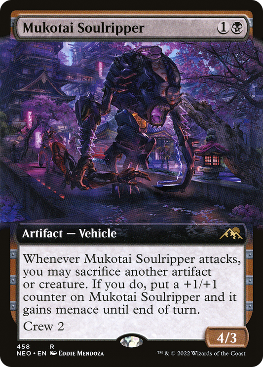 Mukotai Soulripper (NEO-458) - Kamigawa: Neon Dynasty: (Extended Art) Foil