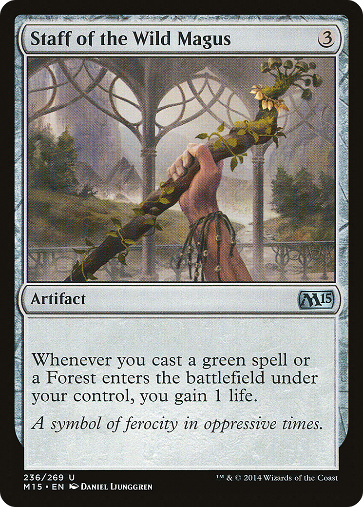 Staff of the Wild Magus (M15-236) - Magic 2015 Foil