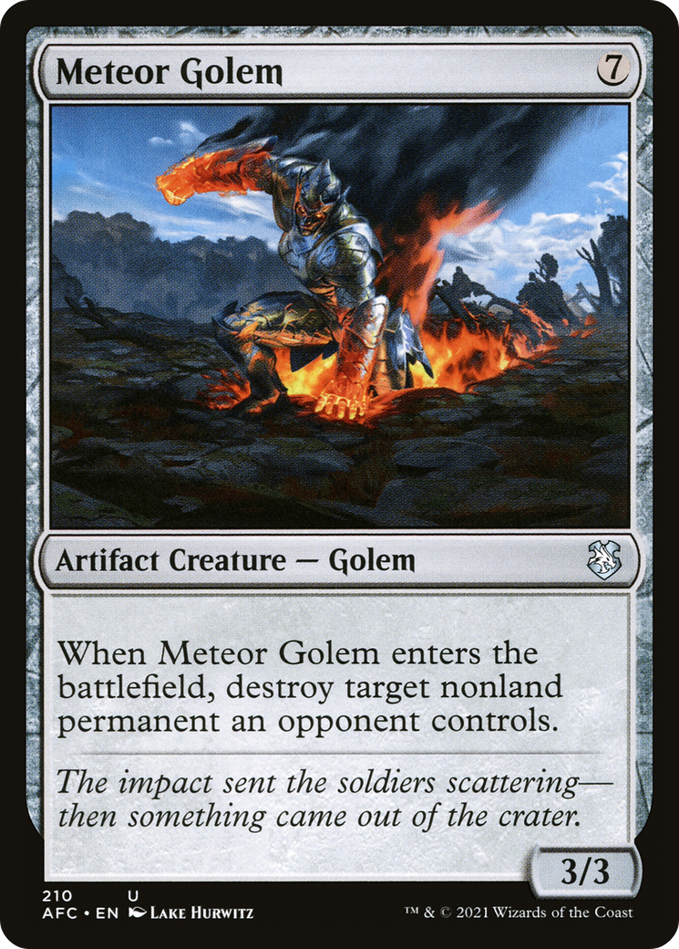 Meteor Golem (AFC-210) - Forgotten Realms Commander