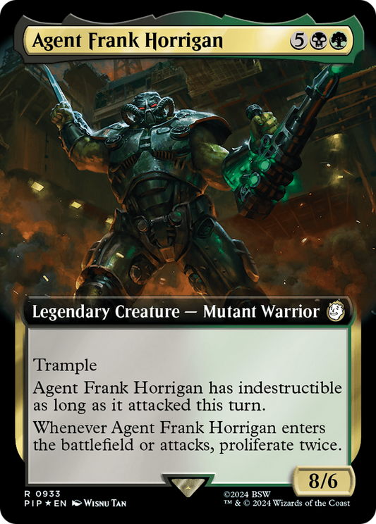 Agent Frank Horrigan (Extended Art) (Surge Foil) (PIP-933) - Fallout: (Extended Art) Foil