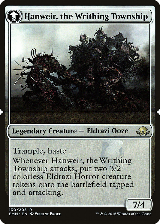 Hanweir, the Writhing Township (PEMN-130BS) - Eldritch Moon Promos: (mooneldrazidfc) Foil