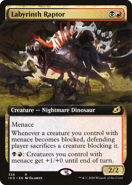 Labyrinth Raptor (IKO-339) - Ikoria: Lair of Behemoths: (Extended Art)