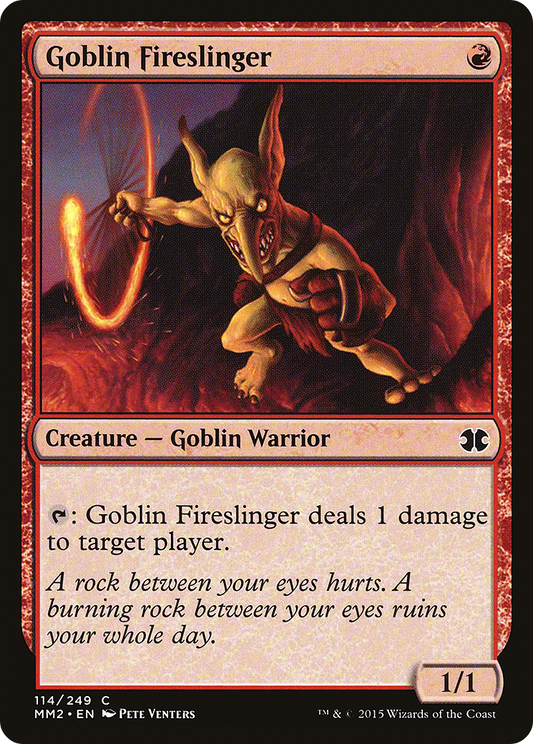 Goblin Fireslinger (MM2-114) - Modern Masters 2015