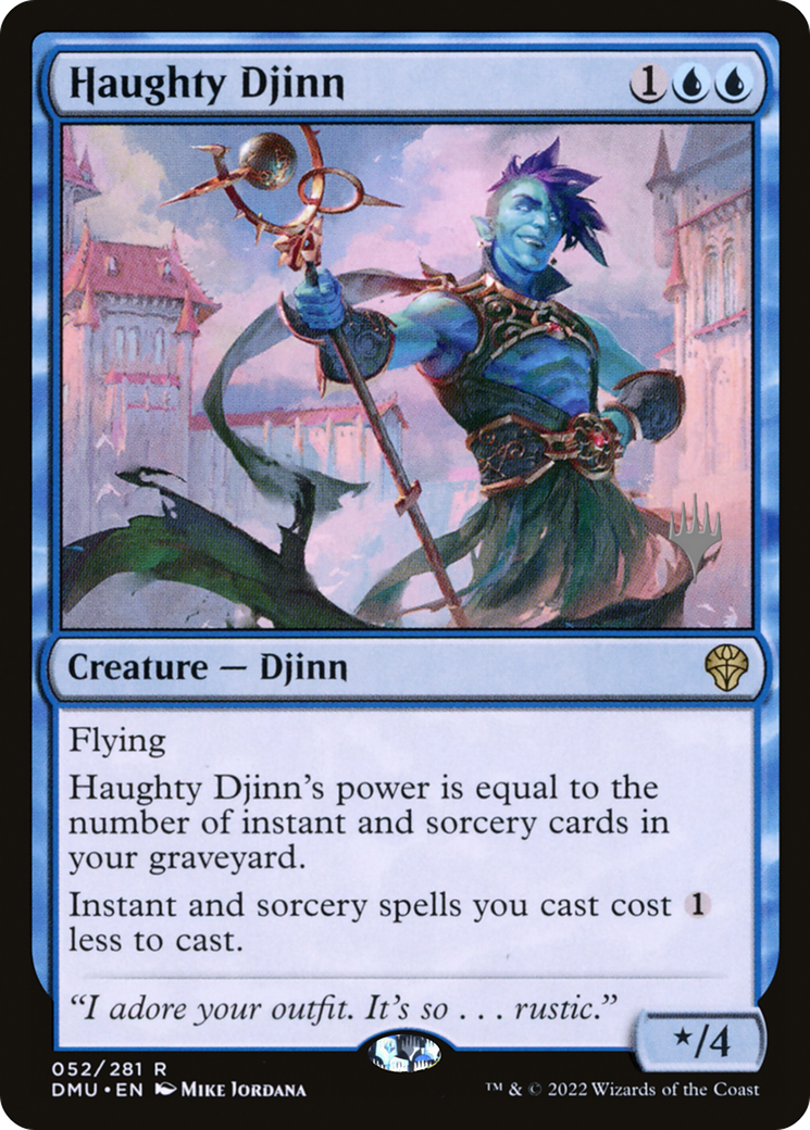 Haughty Djinn (PPDMU-52P) - Dominaria United Promos (Promo Pack)
