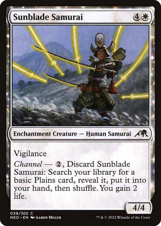 Sunblade Samurai (NEO-039) - Kamigawa: Neon Dynasty