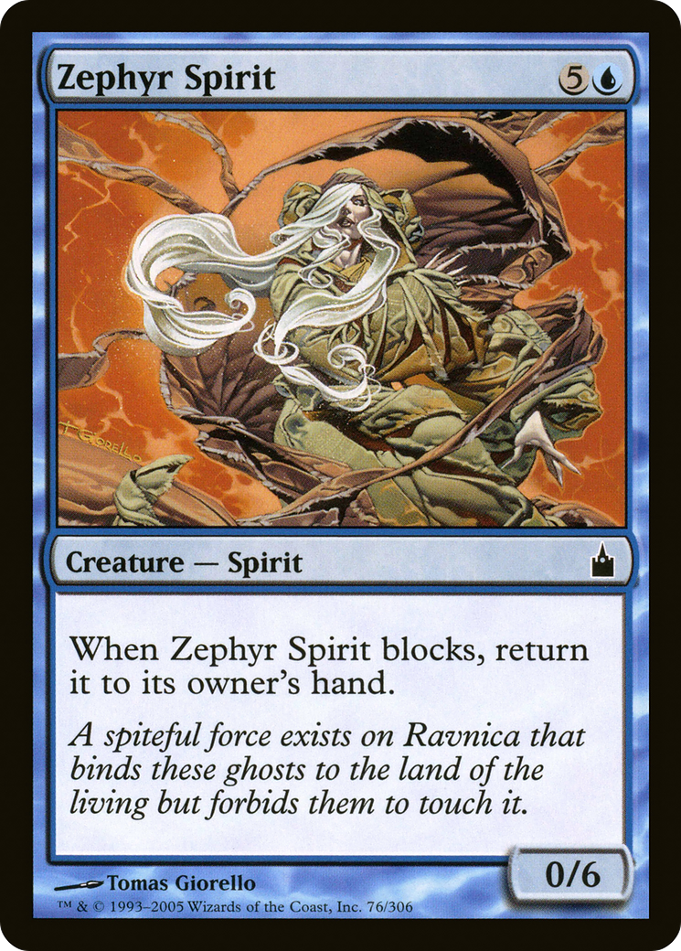 Zephyr Spirit (RAV-076) - Ravnica: City of Guilds