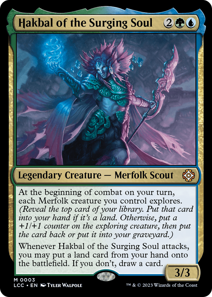 Hakbal of the Surging Soul (LCC-003) - The Lost Caverns of Ixalan Commander Foil