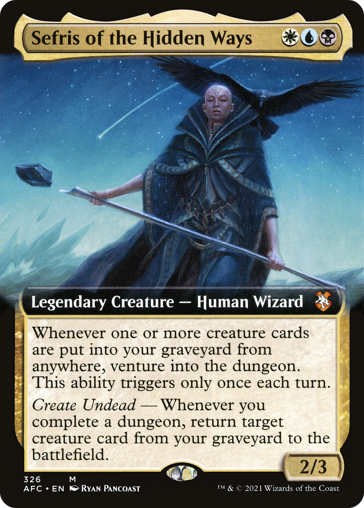 Sefris of the Hidden Ways (AFC-326) - Forgotten Realms Commander: (Extended Art)