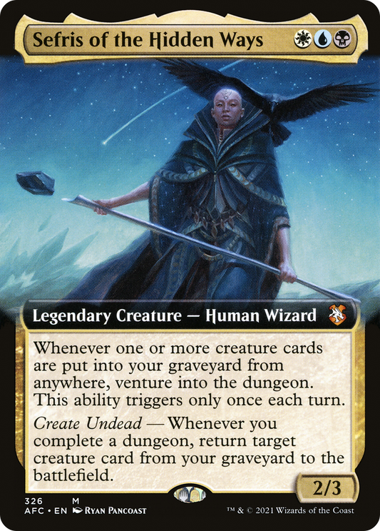 Sefris of the Hidden Ways (AFC-326) - Forgotten Realms Commander: (Extended Art)