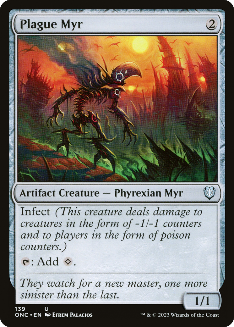 Plague Myr (ONC-139) - Phyrexia: All Will Be One Commander