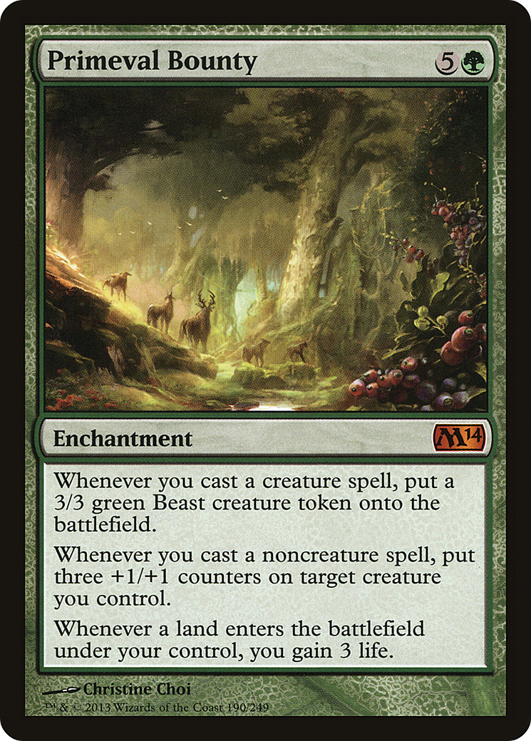 Primeval Bounty (M14-190) - Magic 2014 Foil