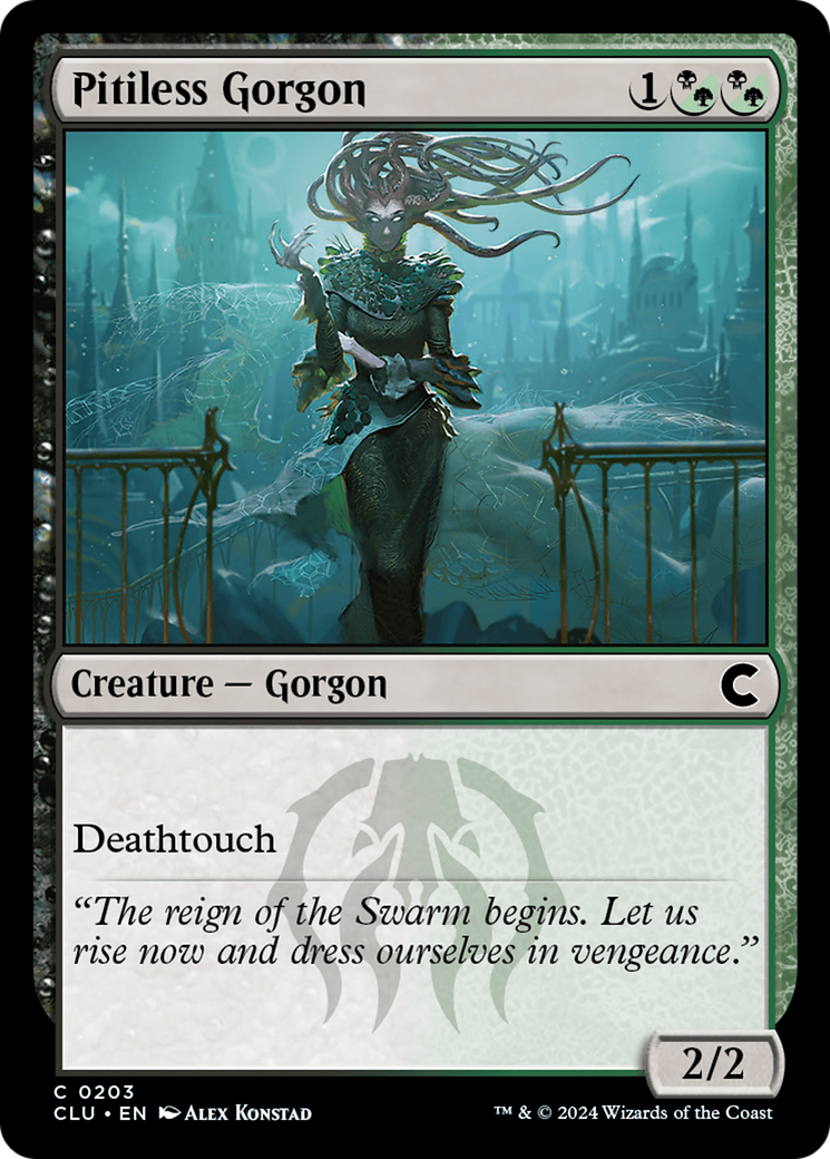 Pitiless Gorgon (CLU-203) - Ravnica: Clue Edition