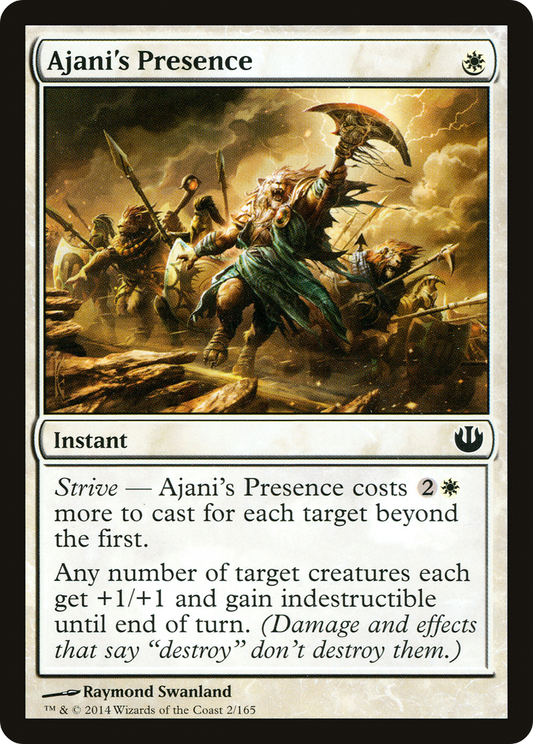 Ajani's Presence (JOU-002) - Journey into Nyx Foil