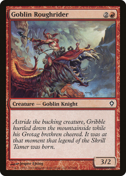 Goblin Roughrider (WWK-082) - Worldwake Foil