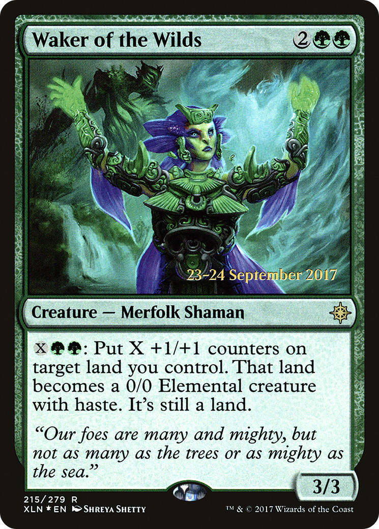 Waker of the Wilds (PRE-215S) - Ixalan Promos (Prerelease) Foil