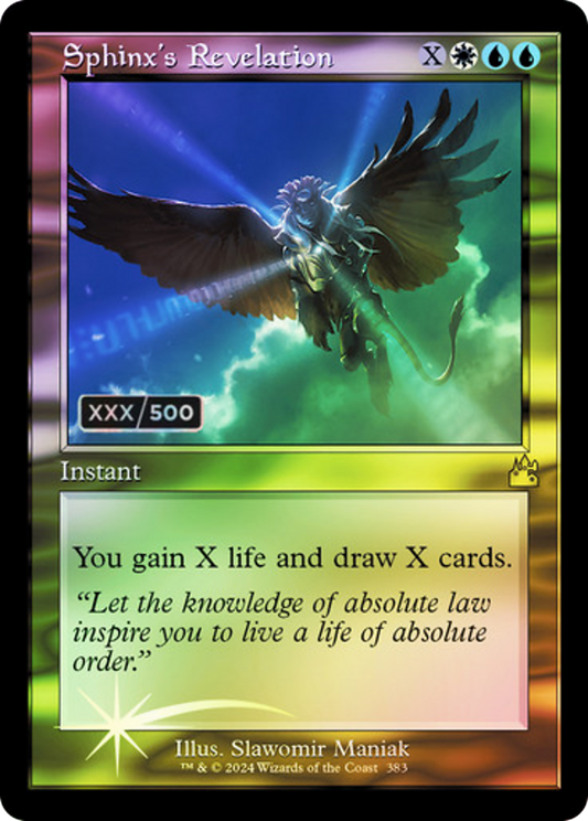 Sphinx's Revelation (RVR-383Z) - Ravnica Remastered Foil